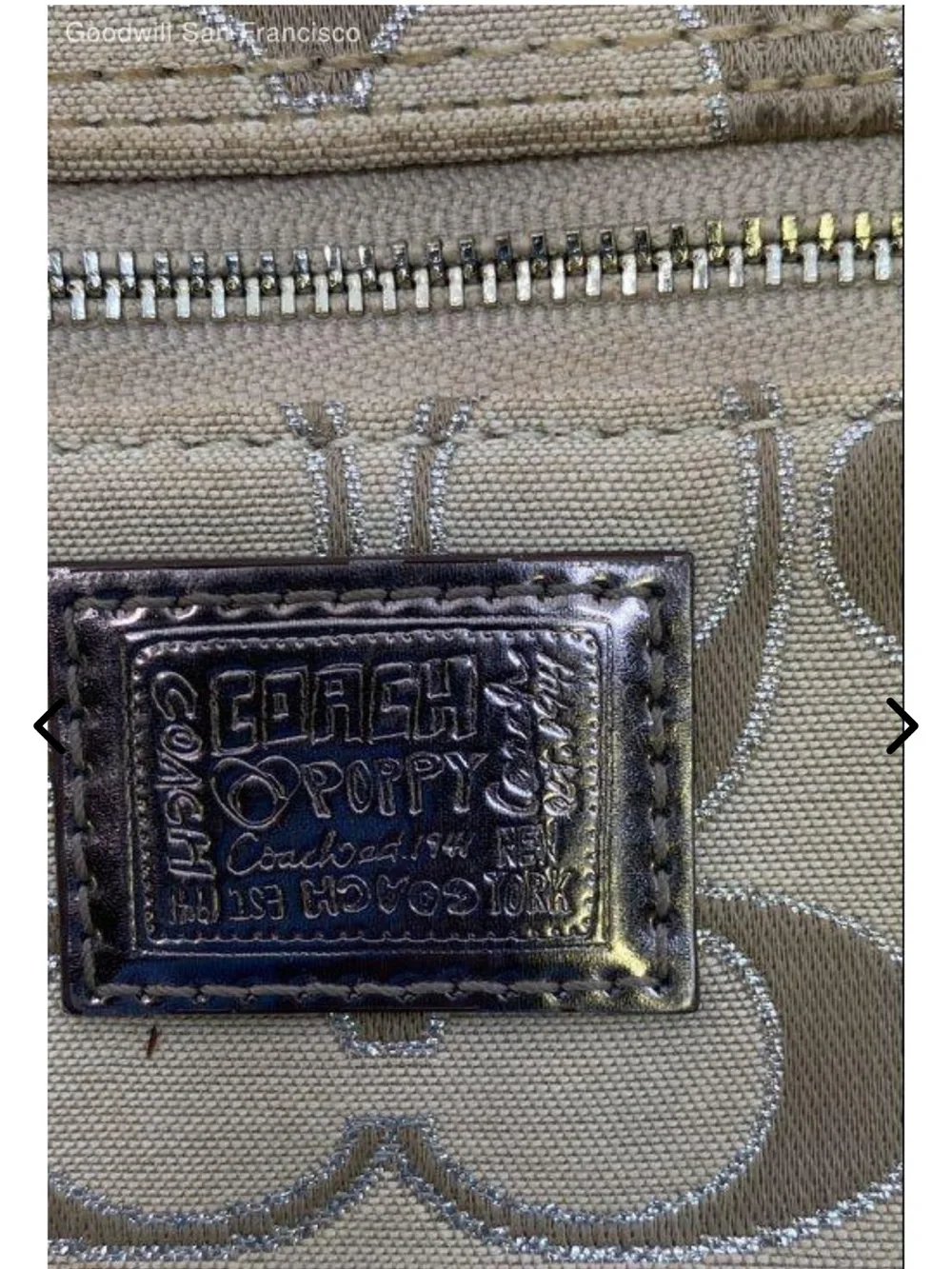 Coach Beige Signature Canvas Crossbody Bag